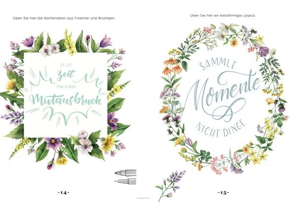Produktbild: Handlettering Design Paper Block Cottage Dreams A6