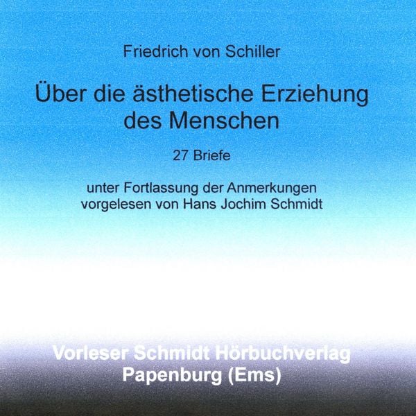 Produktbild: &Uuml;ber die &auml;sthetische Erziehung des Menschen