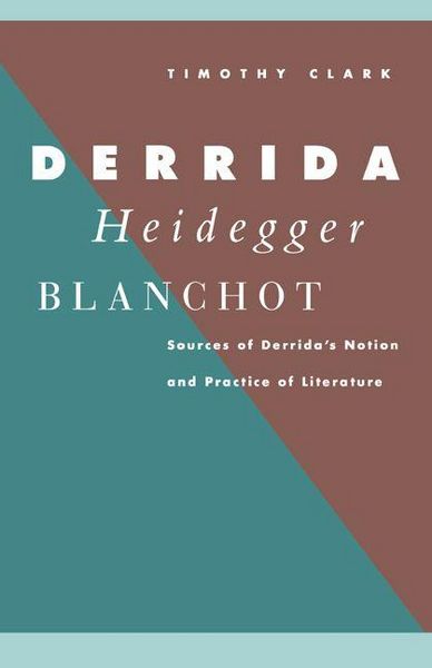 Produktbild: Derrida, Heidegger, Blanchot