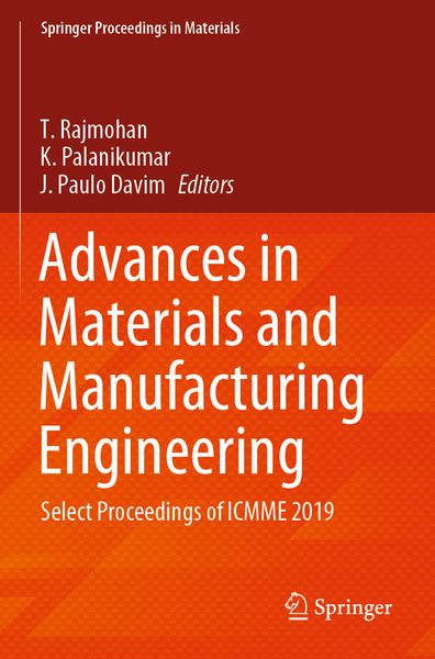 Produktbild: Advances in Materials and Manufacturing Engineering