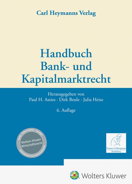 Produktbild: Handbuch Bank- und Kapitalmarktrecht