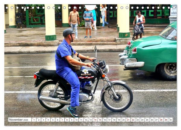 Produktbild: Made in Japan - Motorrad-Legende Suzuki in Kuba (Wandkalender 2026 DIN A4 quer), CALVENDO Monatskalender