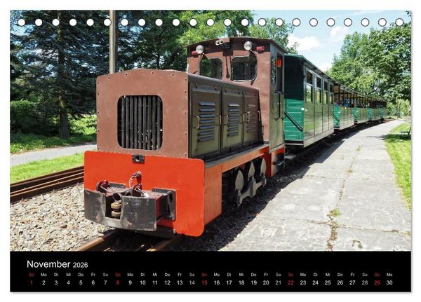 Produktbild: Waldeisenbahn Bad Muskau (Tischkalender 2026 DIN A5 quer), CALVENDO Monatskalender