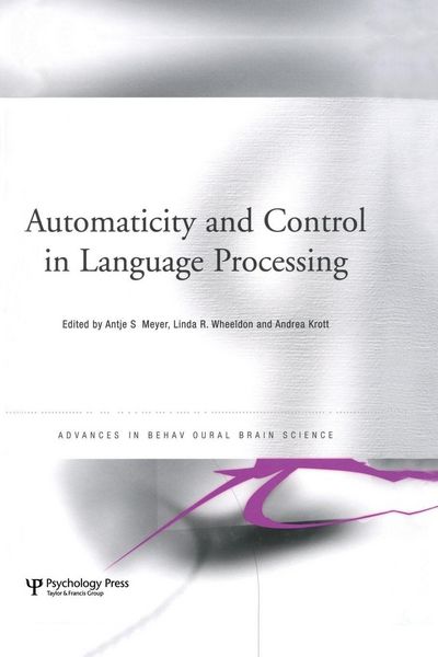 Produktbild: Automaticity and Control in Language Processing