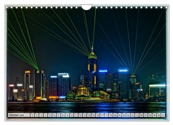 Produktbild: Hongkong, die pulsierende Metropole (Wandkalender 2026 DIN A4 quer), CALVENDO Monatskalender