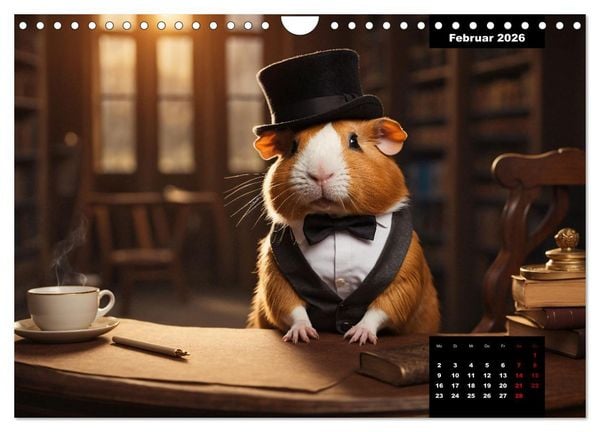 Produktbild: Meerschweinchen mal anders! (Wandkalender 2026 DIN A4 quer), CALVENDO Monatskalender