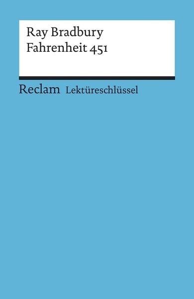 Produktbild: Lekt&uuml;reschl&uuml;ssel zu Ray Bradbury: Fahrenheit 451