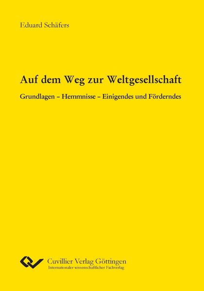 Produktbild: Auf dem Weg zur Weltgesellschaft