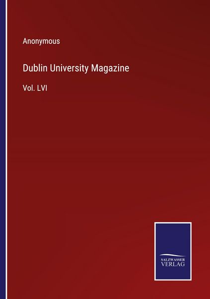 Produktbild: Dublin University Magazine
