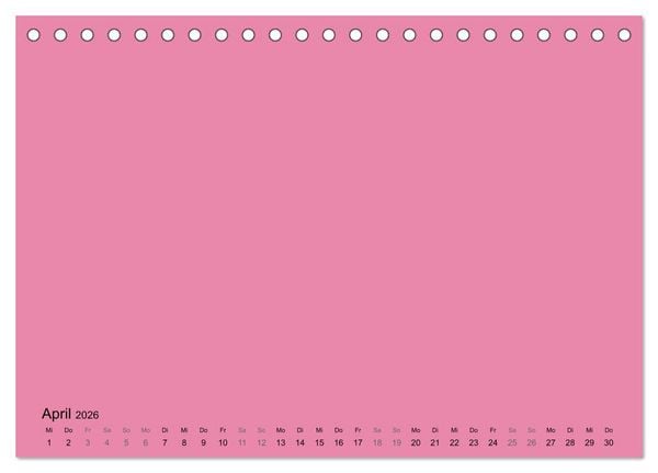 Produktbild: DIY Bastel-Kalender -Warme Pastell Farben- Zum Selbstgestalten (Tischkalender 2026 DIN A5 quer), CALVENDO Monatskalender