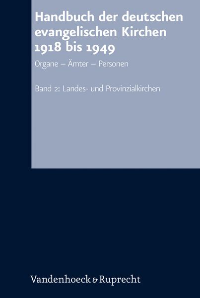 Produktbild: Handbuch der deutschen evangelischen Kirchen 1918 bis 1949