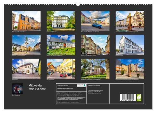 Produktbild: Mittweida Impressionen (hochwertiger Premium Wandkalender 2026 DIN A2 quer), Kunstdruck in Hochglanz