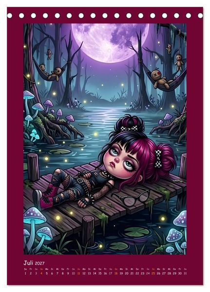 Produktbild: Fabulous Dolls - Gothic-G&ouml;res Abenteuer (Tischkalender 2027 DIN A5 hoch), CALVENDO Monatskalender