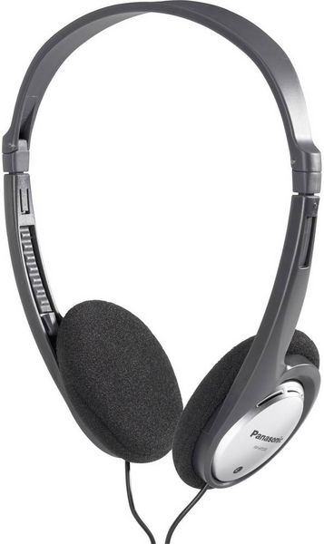 Produktbild: Panasonic RP-HT030 On Ear Kopfh&ouml;rer kabelgebunden Schwarz, Silber Leichtb&uuml;gel
