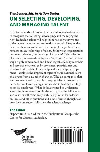 Produktbild: The Leadership in Action Series: On Selecting, Developing, and Managing Talent