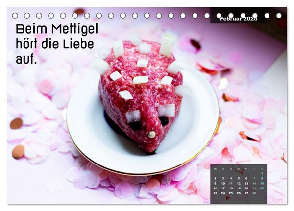 Produktbild: Mettkalender - Mettigel Edition (Tischkalender 2026 DIN A5 quer), CALVENDO Monatskalender