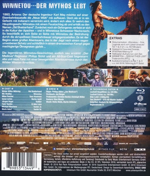 Produktbild: Winnetou - Der Mythos lebt [3 BRs]
