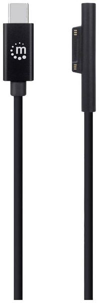 Produktbild: Manhattan USB-Kabel USB-C&reg; Stecker, Surface Connect-Stecker 1.80m Schwarz 353632
