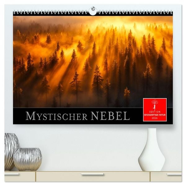 Produktbild: Mystischer Nebel (hochwertiger Premium Wandkalender 2026 DIN A2 quer), Kunstdruck in Hochglanz