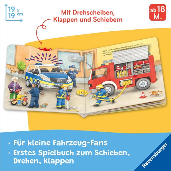 Produktbild: Alles, was R&auml;der hat - Fahrzeuge-Spielbuch mit Klappen, Drehscheiben, Schiebern