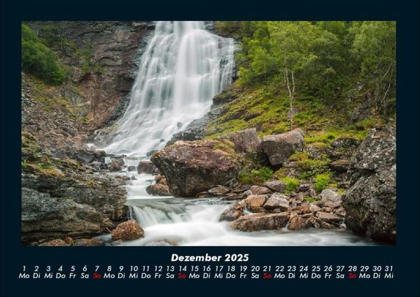Produktbild: Wasserf&auml;lle 2025 Fotokalender DIN A4