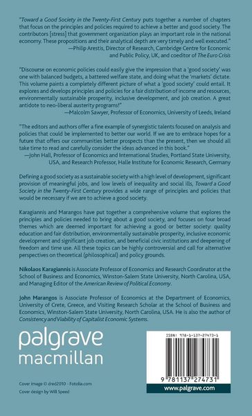 Produktbild: Toward a Good Society in the Twenty-First Century