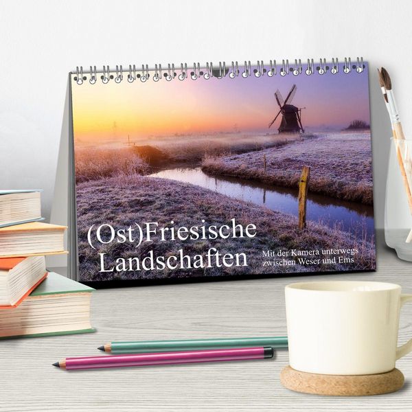 Produktbild: (Ost)Friesische Landschaften (Tischkalender 2026 DIN A5 quer), CALVENDO Monatskalender
