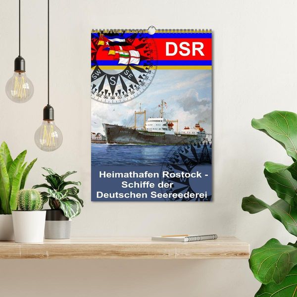 Produktbild: Heimathafen Rostock - Schiffe der Deutschen Seereederei (Wandkalender 2026 DIN A3 hoch), CALVENDO Monatskalender