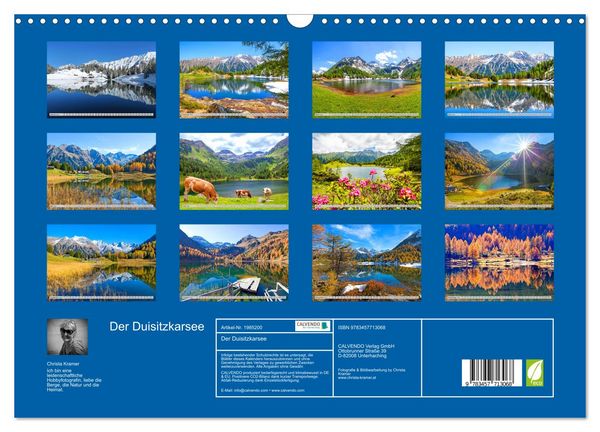 Produktbild: Der Duisitzkarsee (Wandkalender 2026 DIN A3 quer), CALVENDO Monatskalender