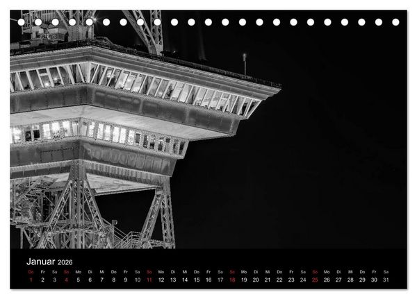 Produktbild: Berlin Monochrome (Tischkalender 2026 DIN A5 quer), CALVENDO Monatskalender