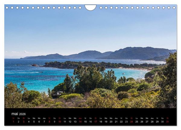 Produktbild: Les plus belles plages de Corse (Calendrier mural 2026 DIN A4 vertical), CALVENDO calendrier mensuel