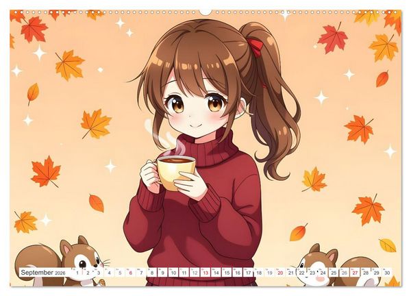 Produktbild: Kawaii Traumwelten (Wandkalender 2026 DIN A2 quer), CALVENDO Monatskalender