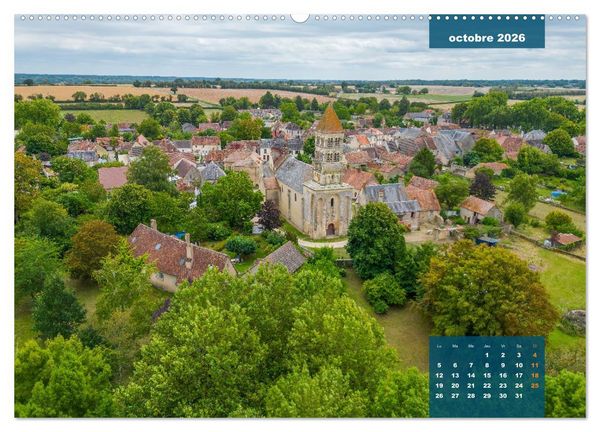 Produktbild: Le Berry secret, le Cher vu du ciel (Calendrier mural 2026 DIN A2 vertical), CALVENDO calendrier mensuel
