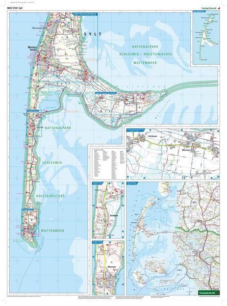 Produktbild: Sylt, Wander-, Rad- und Freizeitkarte 1:35.000, freytag & berndt, WKD 3759