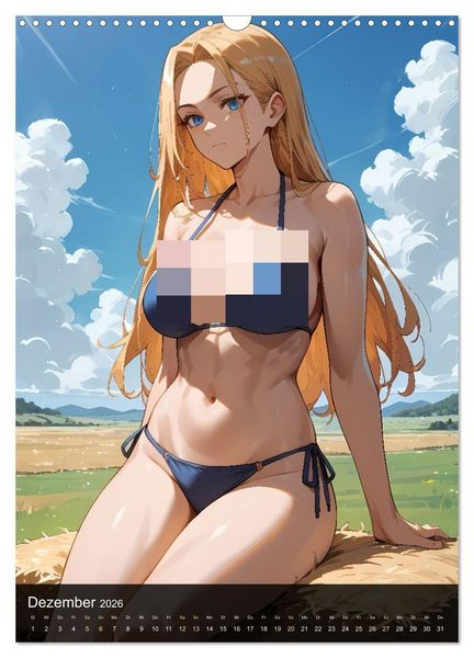 Produktbild: Manga Beauties - 12 Sch&ouml;nheiten im Manga-Stil (Wandkalender 2026 DIN A3 hoch), CALVENDO Monatskalender