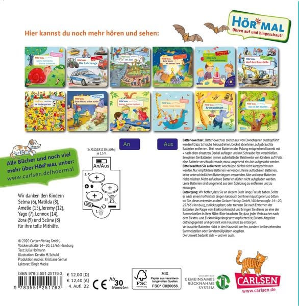 Produktbild: Hör mal (Soundbuch): Wimmelbuch: In der Stadt