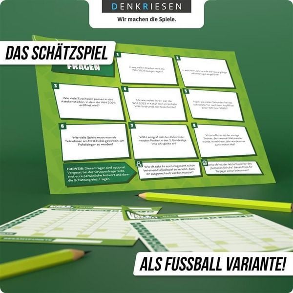 Produktbild: DENRKIESEN - VOLL VERSCH&Auml;TZT Fussball Edition - "Knapp daneben ist auch gewonnen."