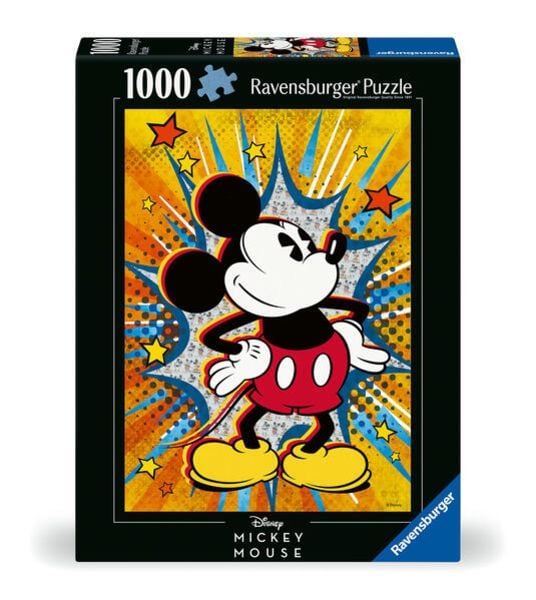 Ravensburger Puzzle 12000472 - Retro Mickey - 1000 Teile Mickey Mouse Puzzle für Disney-Fans ab 14 Jahren