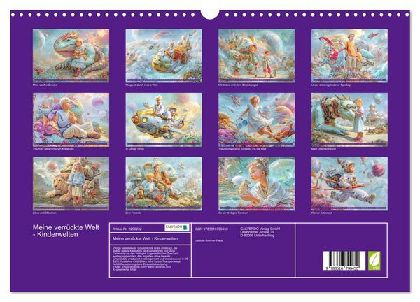 Produktbild: Meine verr&uuml;ckte Welt - Kinderwelten (Wandkalender 2027 DIN A3 quer), CALVENDO Monatskalender