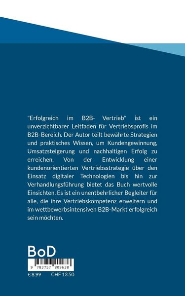 Produktbild: Erfolgreich im B2B-Vertrieb