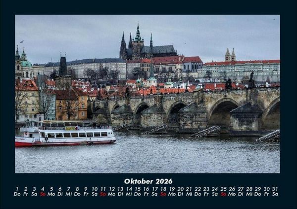 Produktbild: Prag 2026 Fotokalender DIN A4