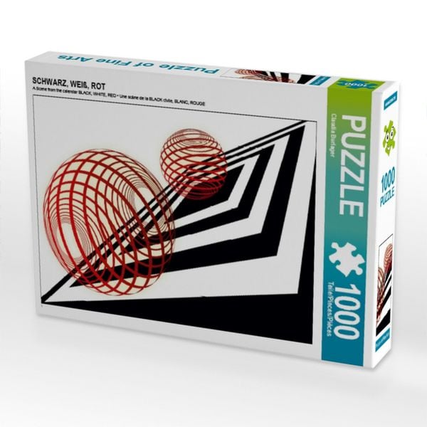 Produktbild: CALVENDO Puzzle SCHWARZ, WEI&szlig;, ROT | 1000 Teile Lege-Gr&ouml;&szlig;e 64x48cm Foto-Puzzle f&uuml;r gl&uuml;ckliche Stunden