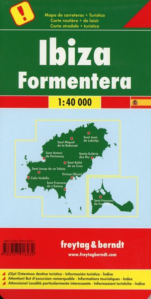 Produktbild: Ibiza . Formentera, Autokarte 1:40.000