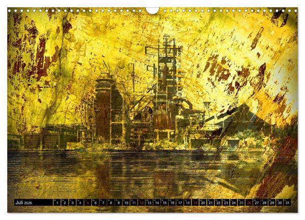 Produktbild: Illusionen in Texturen, Fotokunst (Wandkalender 2026 DIN A3 quer), CALVENDO Monatskalender