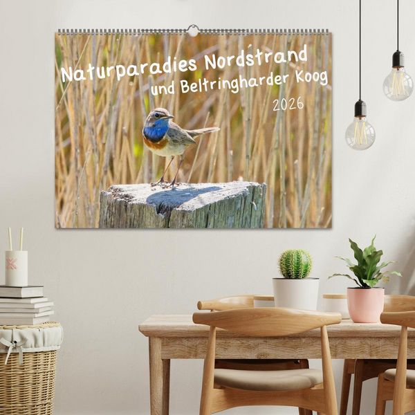 Produktbild: Naturparadies Nordstrand und Beltringharder Koog (Wandkalender 2026 DIN A2 quer), CALVENDO Monatskalender