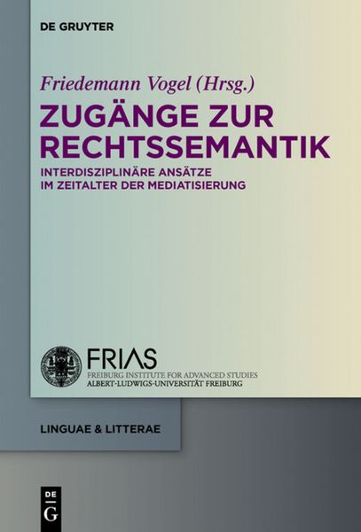 Produktbild: Zug&auml;nge zur Rechtssemantik