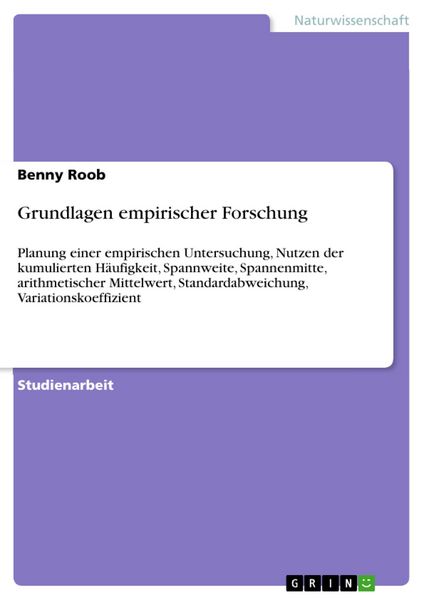 Produktbild: Grundlagen empirischer Forschung