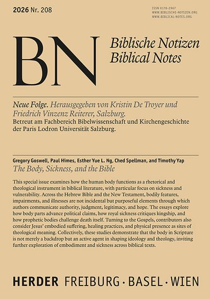 Produktbild: The Body, Sickness, and the Bible