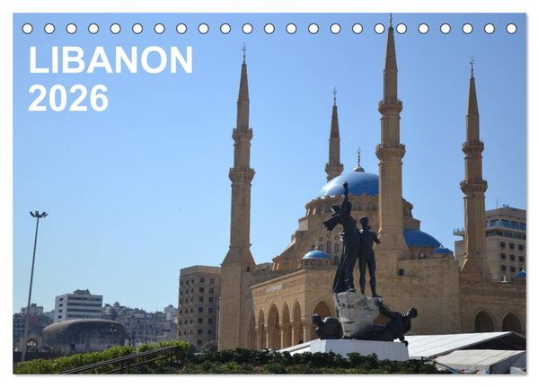 LIBANON 2026 (Tischkalender 2026 DIN A5 quer), CALVENDO Monatskalender