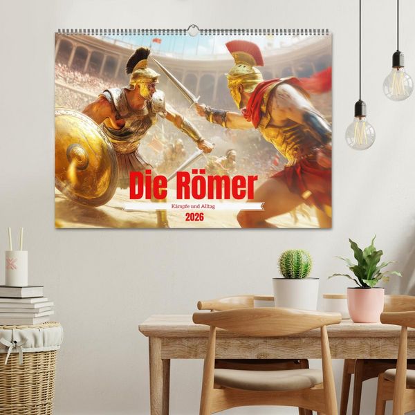 Produktbild: Die R&ouml;mer - K&auml;mpfe und Alltag (Wandkalender 2026 DIN A2 quer), CALVENDO Monatskalender